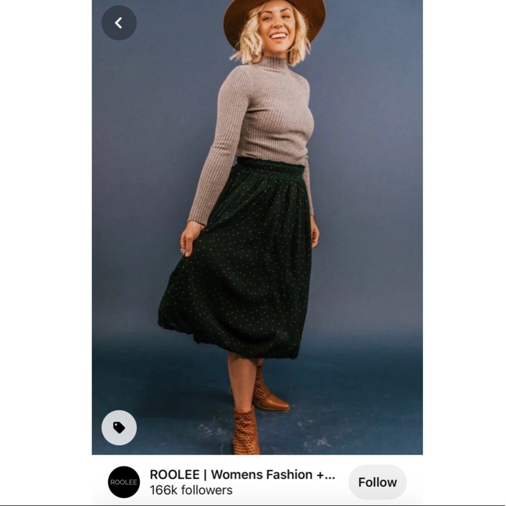 Roolee Good Tidings Midi Skirt